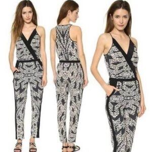 Stylish Black and White Jumpsuit